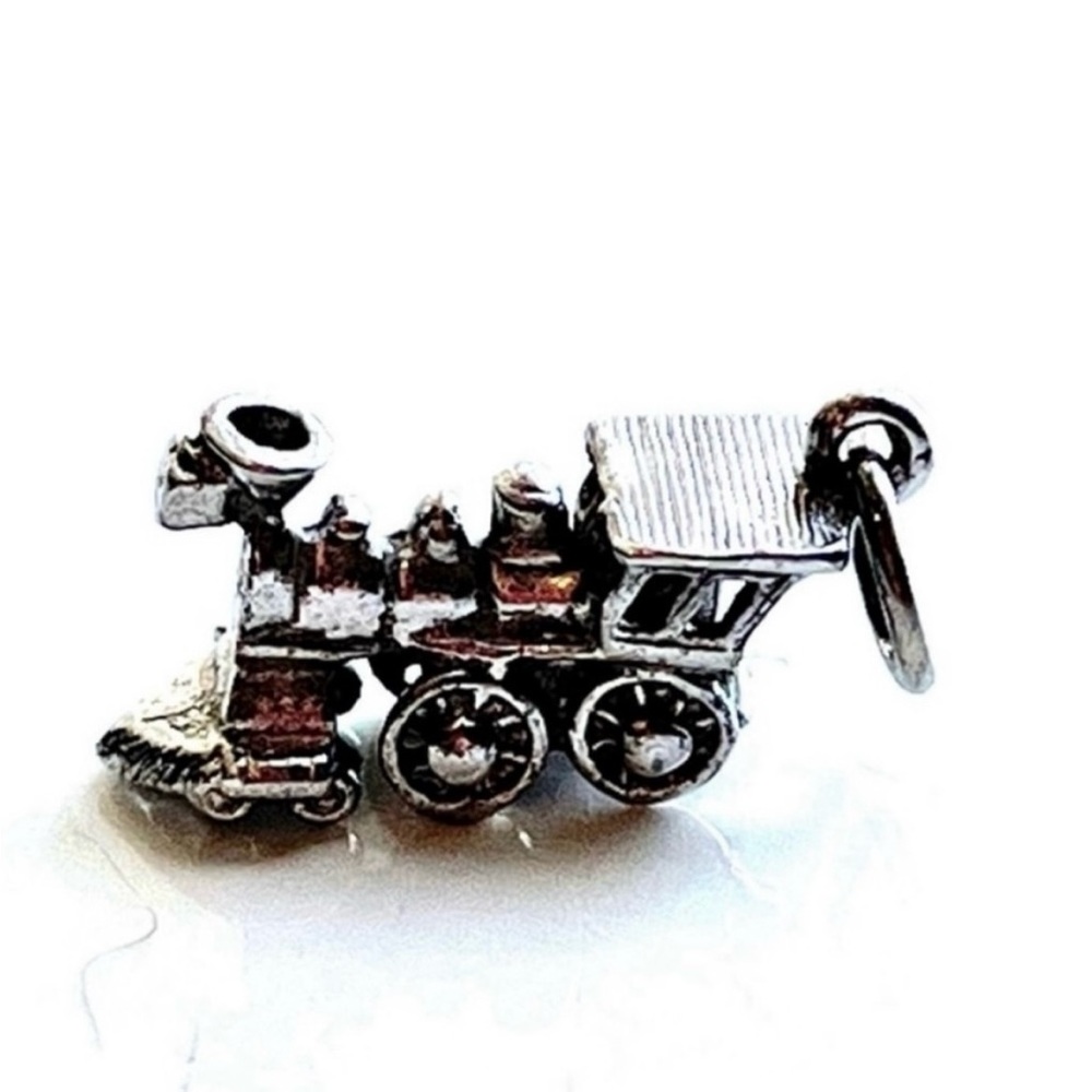 Vintage 925 Solid Locomotive Charm